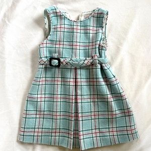 Janie and jack girls wool blend plaid jumper